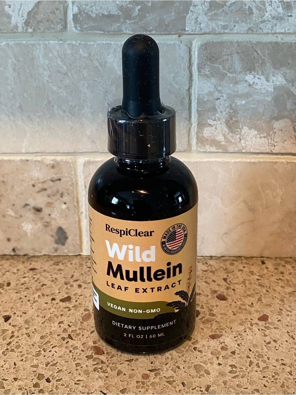 Wild Mullein Leaf Extract – Black Dropper Bottle